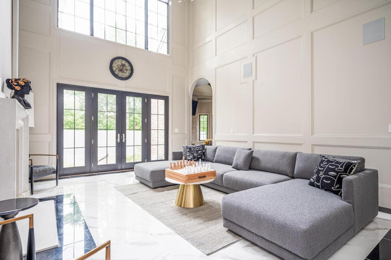 فيلا Adams Mansion, 10K Sqft, 7Bd/7Ba, 15Min To Airport أتلانتا المظهر الخارجي الصورة